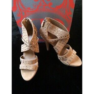 Kelsi Dagger Women's Shoes Ilka Suede Studded Heels Strappy Sandal Size 9.5 NWB